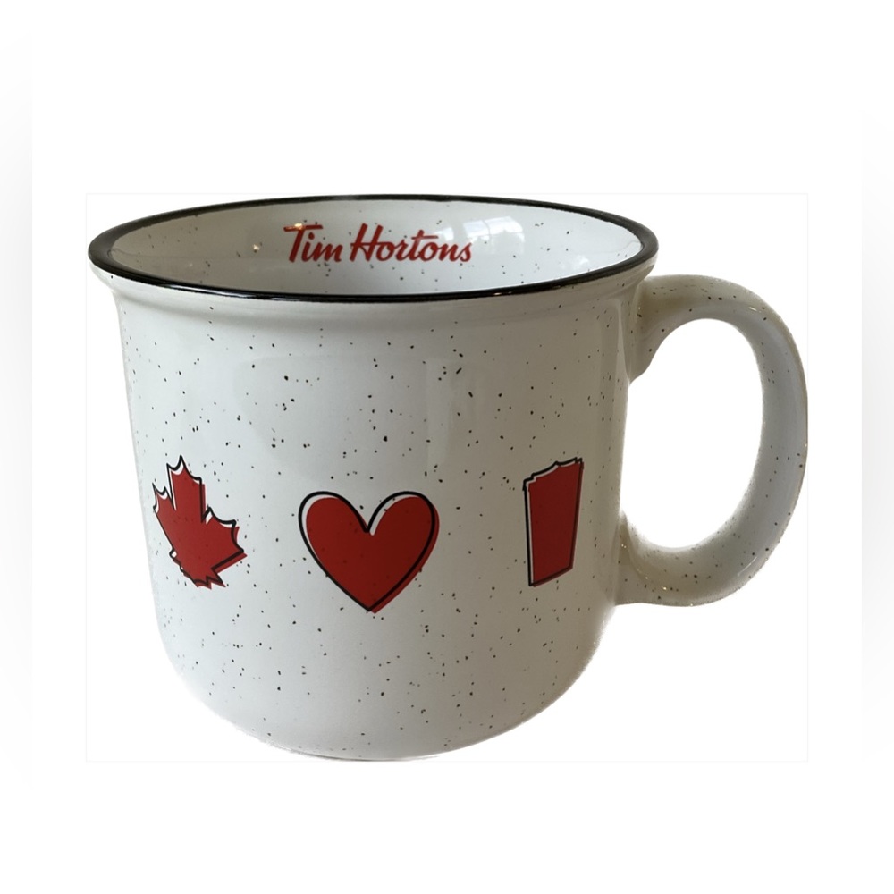 Tim Hortons White Camper Mug 2022 Edition Ceramic Canada Loves Tims